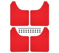 Pièces Modification Ensemble De 4 Bavettes De Protection Pour Mitsubishi Pajero, Pour Evolution, Pour Evo Sport, Pour Montero Pour Shogun(Rood)
