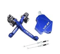 Pièces Motocross Pliable Frein Embrayage Leviers Cascadeur Facile Tirer Câble Système CNC Accessoires Pour CRF450R 2002-2003(Bleu)