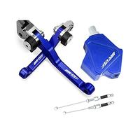 Pièces Motocross Pliable Frein Embrayage Leviers Cascadeur Facile Tirer Câble Système CNC Accessoires Pour WR426F 2001 2002(Bleu)