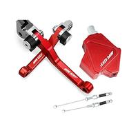 Pièces Motocross Pliable Frein Embrayage Leviers Cascadeur Facile Tirer Câble Système CNC Accessoires Pour WR426F 2001 2002(Rouge)