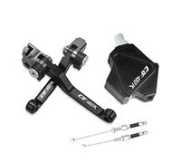Pièces Motocross Pliable Frein Embrayage Leviers Cascadeur Facile Tirer Câble Système CNC Accessoires Pour CRF450R 2002-2003(Noir)