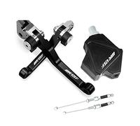 Pièces Motocross Pliable Frein Embrayage Leviers Cascadeur Facile Tirer Câble Système CNC Accessoires Pour WR426F 2001 2002(Noir)