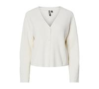 PIECES Neck Knit Pcora Ls Cardigan en Tricot à col en V Pwp BC, Cloud Dancer, L Femme