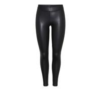 PIECES NEW SHINY LEGGINGS NOOS, Leggings Femme, Noir (Black), 36 (Taille fabricant: S/M)
