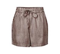 PIECES Pantalon 'LORNA' chocolat / blanc, Taille 34