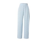 PIECES Pantalon 'PCFLORA' bleu clair / blanc, Taille 38