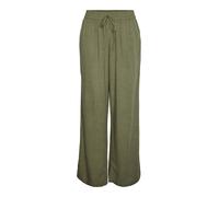 Pieces Pantalon Pia – Taille haute jambe large – Vert – Femme Taille L