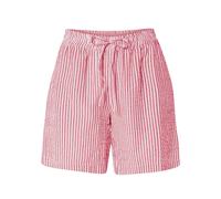 PIECES Pantalon 'PCSally' rouge / blanc, Taille 34