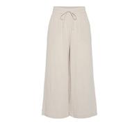 PIECES Pants Pcsastina Hw Culotte Pantalon BC, Gris argenté, L Femmes