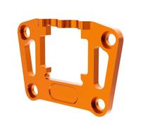 Pièces Pare-Chocs RC pour TRAXXAS pour Mini pour Maxx 107154-1 1/10 7075 Support Cloison Pare-Chocs Arrière Aluminium Mise Niveau Voiture RC Accessoires Remplacement(Yellow)