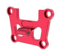 Pièces Pare-Chocs RC pour TRAXXAS pour Mini pour Maxx 107154-1 1/10 7075 Support Cloison Pare-Chocs Avant Aluminium Mise Niveau Voiture RC Accessoires Remplacement(Red)