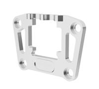 Pièces Pare-Chocs RC pour TRAXXAS pour Mini pour Maxx 107154-1 1/10 7075 Support Cloison Pare-Chocs Arrière Aluminium Mise Niveau Voiture RC Accessoires Remplacement(Silver)