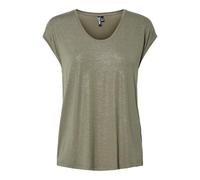 PIECES Pcalice SS Glitter Tee JRS Noos BC, Vert Lichen, XL