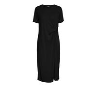 PIECES Pcanora SS O-Neck Midi Knot Dress BC Robe, Noir, S Femme