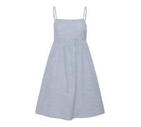 PIECES Pcapia Short Strap Dress Mm Robe, Bleu Coronet/Rayures : Blanc Brillant, L Femmes