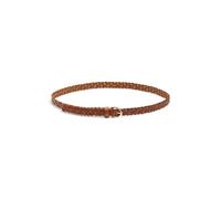 Ceintures Pieces Avery Leather Braided Slim Belt pour 85 Marron