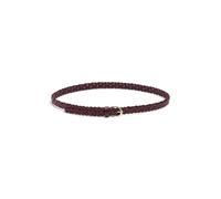 PIECES Pcavery Leather Braided Slim Belt Noos, Tawny Port, Numeric_90 Femmes