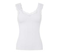 PIECES Pcbarbera Lace Top Noos Débardeur, Blanc éclatant, S Femmes