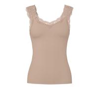 PIECES Pcbarbera Lace Top Noos Débardeur, Taupe, XS Femmes