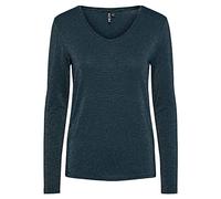 PIECES Pcbillo Ls V-neck Lurex Stripes Noos Femme T-shirt