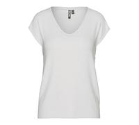 PIECES Pcbillo Tee Lurex Stripes Noos, T-Shirt Femme, Blanc (Bright White Detail:Gold Lurex), 42 (Taille fabricant: Large)
