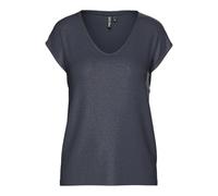 PIECES Pcbillo Tee Stripes Noos BC T-Shirt, Bleu ombré/détail : Lurex argenté, S Femmes