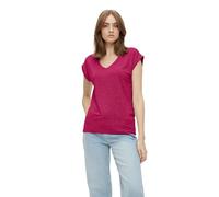 T-shirt femmes Pieces PCBILLO TEE LUREX STRIPES Rose EU M