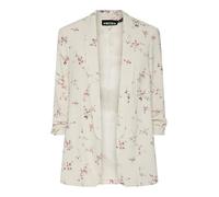 PIECES Pcbosella Blazer imprimé 3/4 Noos BC, Gris Whitecap, M