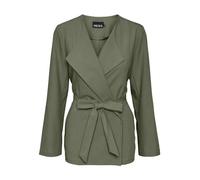 PIECES Pcboss 3/4 Tie Blazer Noos, Vert Lichen, XS Femme