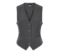 PIECES Pcbozzy Vest Noos Exp BC Gilet de Costume pour Femme, Gris foncé, L