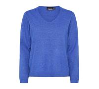 PIECES Pcbree Ls V-Neck Knit Noos BC Pull-Over, Surf The Web/Détail : chiné, S Femmes