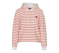 Pieces Pcchilli Ls Sweat à Capuche Stripes EMB Noos BC, Cloud Dancer, M