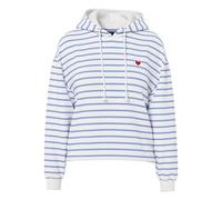 PIECES Pcchilli Ls Sweat à Capuche Stripes EMB Noos BC, Cloud Dancer, XL