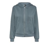 PIECES Pcchilli LS Sweat à Capuche zippé Noos BC Maillot de survêtement, Trooper, XS Femme