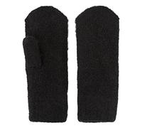 PIECES Pccindy Wool Mittens Noos Femme Gants, Noir, Taille unique
