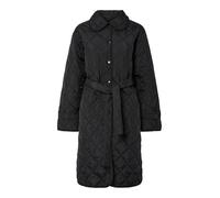 PIECES Pcemily Noos Bc Veste matelassée longue, Noir, XS