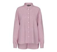 PIECES Pcfeline Ls T-Shirt Pwp WVN, Pink-a-Boo, M Femmes