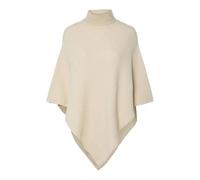 PIECES Pcfortuna Noos BC Poncho à col Haut, White Pepper, Taille Unique Femme