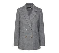 PIECES Pchaven New Blazer Veste, Magnet/Checks:Melange, S Femme