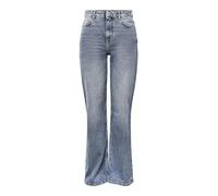 PIECES PCHOLLY HW Wide Jeans MB Noos BC, Bleu Denim Moyen, 28 W/32 L Femme