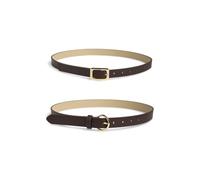 PIECES Pcjilane Lot de 2 ceintures pour jeans, Hot Fudge, numeric_80