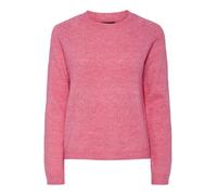 PIECES Pcjuliana Ls O-Neck Knit Noos BC Pull en Tricot, Rose, S Femme