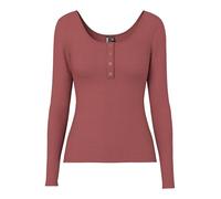 PIECES Pckitte Ls Top Noos Bc Femme T-shirt, Beurre de Pomme., M