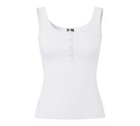 Pieces Pckitte Tank Top Noos BC Caraco, Blanc Brillant, L Femme