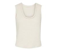 PIECES Pckoe SL Haut en Tricot réversible Top, Bouleau, L Femme