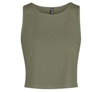 PIECES Pckylie SL Crop Top Noos, Vert Lichen, M Femme