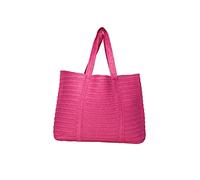 PIECES Pcloma Straw Shopper, Sac Femmes, Rose Vif, Taille Unique