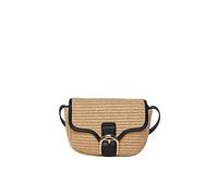 PIECES Pcluna Straw Cross Body, Sac Femmes, Naturel/détails : Noir, Keine Angabe