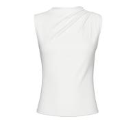 PIECES Pcmadison SL Draped Top Noos BC, Cloud Dancer, M Femme