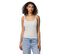 Pieces Pcmay Noos BC Débardeur à Bretelles pour Femme, Gris Clair chiné, L